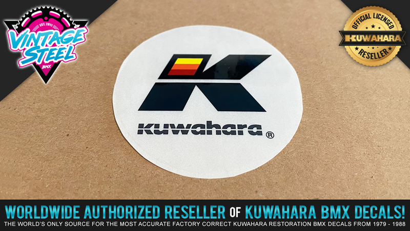 Kuwahara HEAD TUBE Vintage BMX Decal Sticker (1984-1986