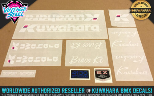 Factory Correct 1986 Kuwahara Bravo KT BMX Decal Stickers