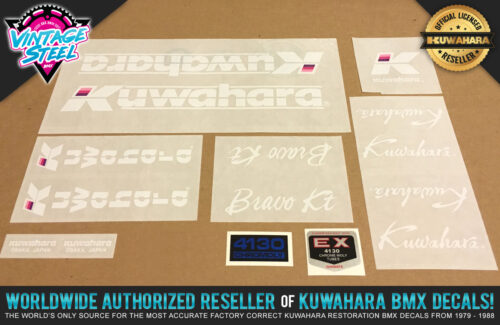 Factory Correct 1986 Kuwahara Bravo KT BMX Decal Stickers