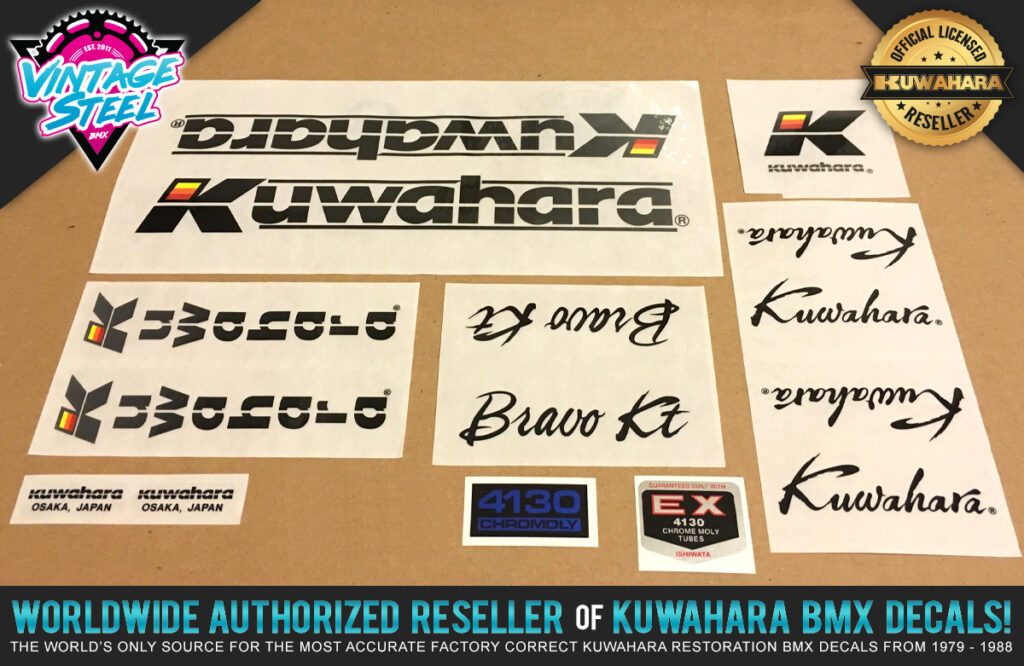 thumbnail image 2 of Official Kuwahara BRAVO KT BMX Decal Set – 1986 Model, All Colors – Licensed Product 2 of 6