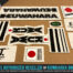 Factory Correct 1982 Kuwahara E.T. Custom Black BMX Decal Stickers