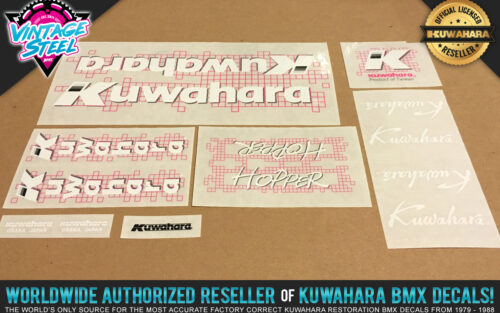 Factory Correct 1987 Kuwahara Hopper BMX Decal Stickers