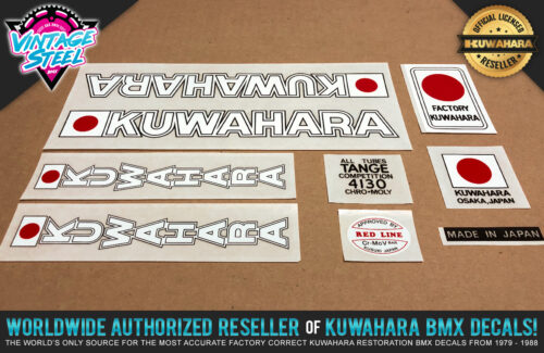 Factory Correct 1979-1980 Kuwahara KE BMX Decal Stickers