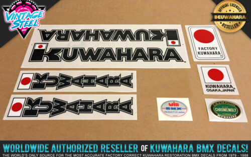 Factory Correct 1983 Kuwahara KYZ BMX Decal Stickers