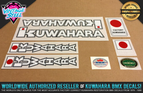 Factory Correct 1982 Kuwahara KYZ BMX Decal Stickers