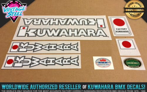 Factory Correct 1983 Kuwahara KYZ BMX Decal Stickers