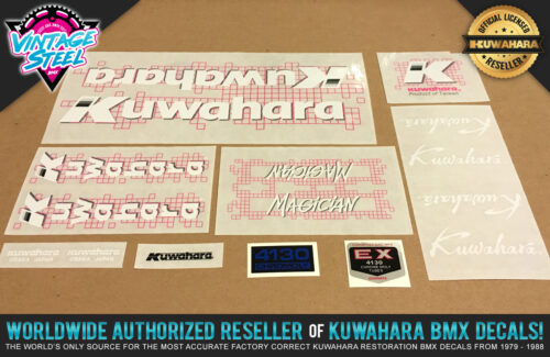 Factory Correct 1987 Kuwahara Magician BMX Decal Stickers
