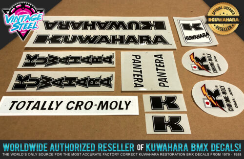 Factory Correct 1983-1984 Kuwahara Pantera BMX Decal Stickers