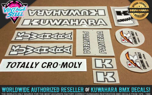 Factory Correct 1983-1984 Kuwahara Pantera BMX Decal Stickers