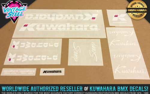 Factory Correct 1985-1986 Kuwahara Scamp BMX Decal Stickers