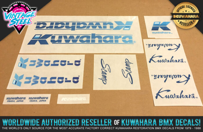 Factory Correct 1985-1986 Kuwahara Scamp BMX Decal Stickers
