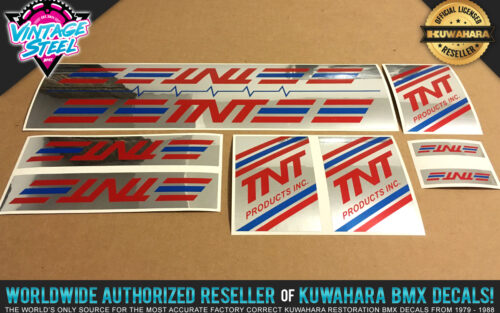 Factory Correct 1986-1990 TNT Products BMX Decal Stickers