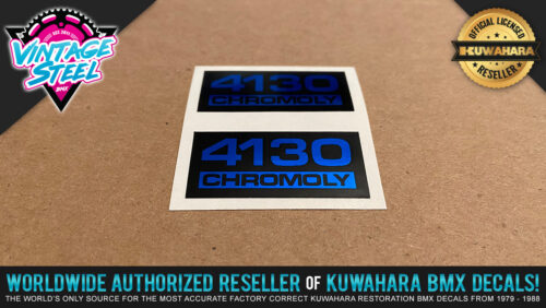 Factory Correct 4130 Chromoly BMX Decal Stickers