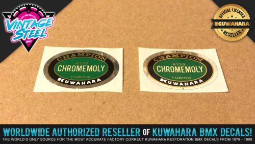 Factory Correct Kuwahara Champion 4130 Chromemoly BMX Decal Stickers