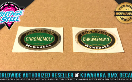 Factory Correct Kuwahara Champion 4130 Chromemoly BMX Decal Stickers