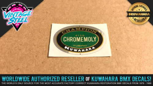 Factory Correct Kuwahara Champion 4130 Chromemoly BMX Decal Stickers