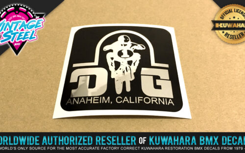 Factory Correct DG BMX Decal Stickers