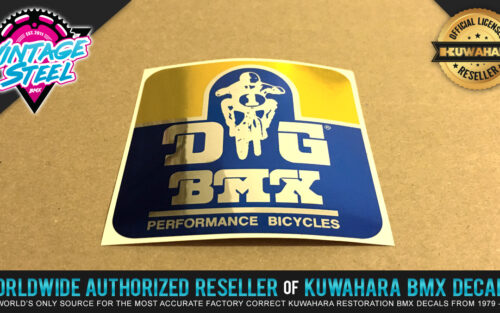 Factory Correct DG BMX Decal Stickers