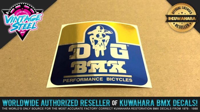 Factory Correct DG BMX Decal Stickers