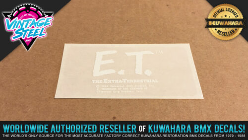 Factory Correct Kuwahara E.T. BMX Decal Stickers