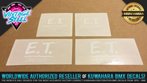 Factory Correct Kuwahara E.T. BMX Decal Stickers