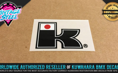 Factory Correct Kuwahara Exhibitionist Big K BMX Decal Stickers