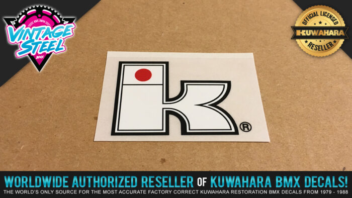 Factory Correct Kuwahara Exhibitionist Big K BMX Decal Stickers