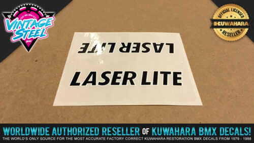 Factory Correct Kuwahara Laserlite Top Tube BMX Decal Stickers
