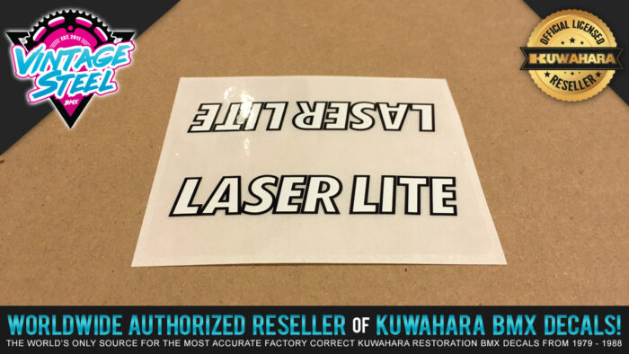 Factory Correct Kuwahara Laserlite Top Tube BMX Decal Stickers