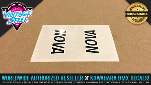 Factory Correct Kuwahara Nova Top Tube BMX Decal Stickers