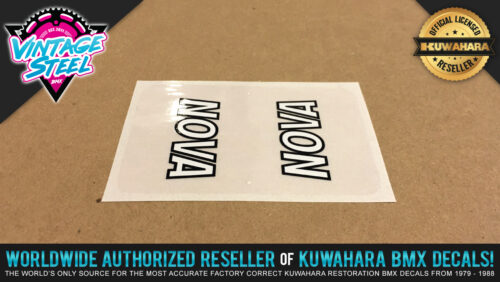 Factory Correct Kuwahara Nova Top Tube BMX Decal Stickers