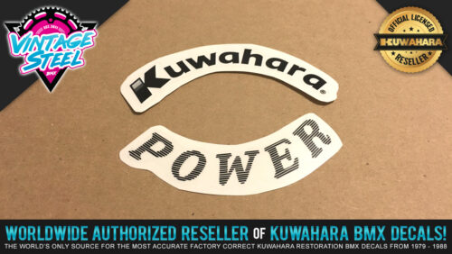 Factory Correct Kuwahara Power Chain Wheel BMX Decal Stickers