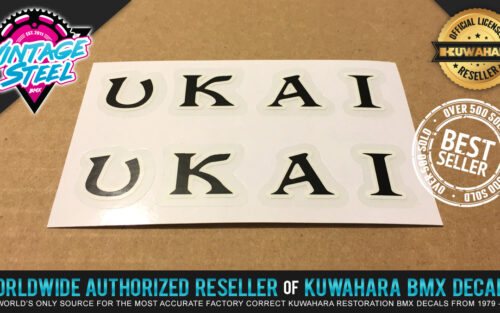 Factory Correct Ukai Rim Wheel BMX Decal Stickers