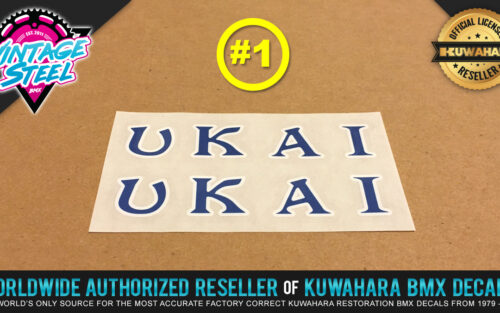 Factory Correct Ukai Rim Wheel BMX Decal Stickers