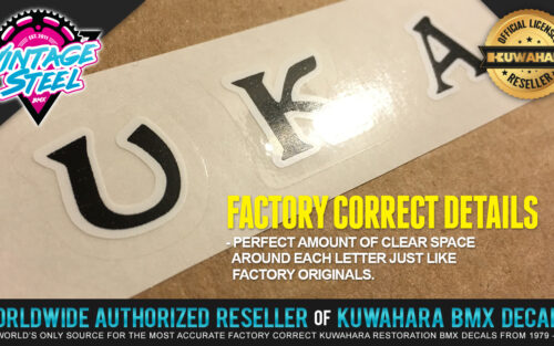 Factory Correct Ukai Rim Wheel BMX Decal Stickers