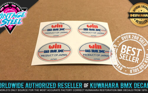 Factory Correct WIN Handlebar BMX Decal Stickers