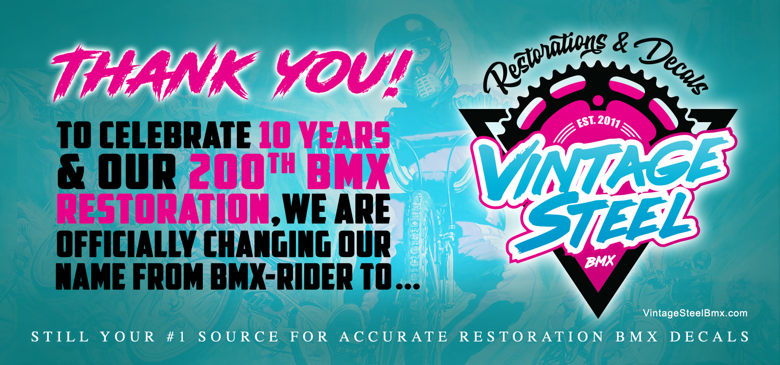 10 Year Anniversary of Vintage Steel BMX