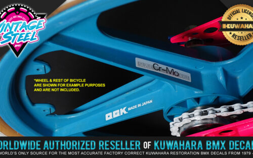 O.G.K. Japan Mag Wheel & Suzue Decal Set for Vintage BMX Freestyle Mags