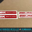 O.G.K. Japan Mag Wheel & Suzue Decal Set for Vintage BMX Freestyle Mags