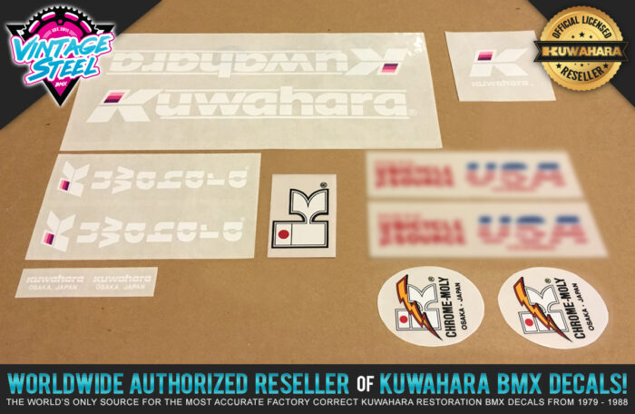 Factory Correct 1985 Kuwahara Exhibitionist BMX Decal Stickers