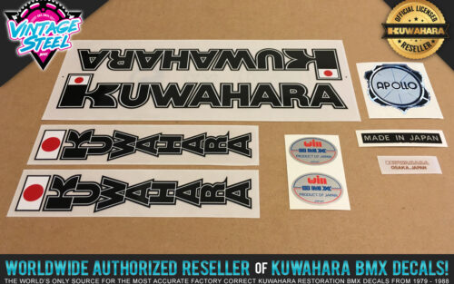 Factory Correct 1982 Kuwahara Apollo BMX Decal Stickers