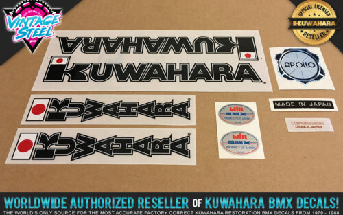 Factory Correct 1983-1984 Kuwahara Apollo BMX Decal Stickers
