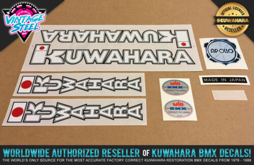 Factory Correct 1982 Kuwahara Apollo BMX Decal Stickers