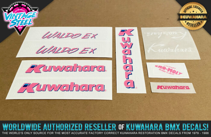 Factory Correct 1987-1988 Kuwahara WALDO / EX Freestyle BMX Scooter Decal Stickers