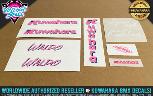 Factory Correct 1987-1988 Kuwahara WALDO / EX Freestyle BMX Scooter Decal Stickers