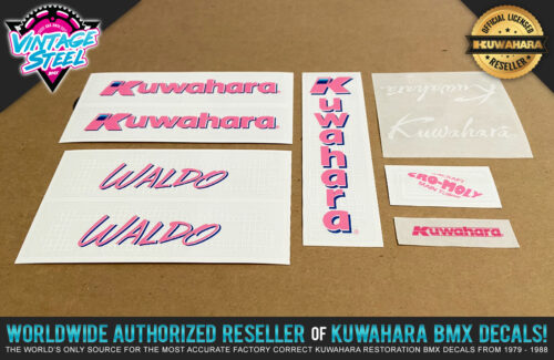 Factory Correct 1987-1988 Kuwahara WALDO / EX Freestyle BMX Scooter Decal Stickers