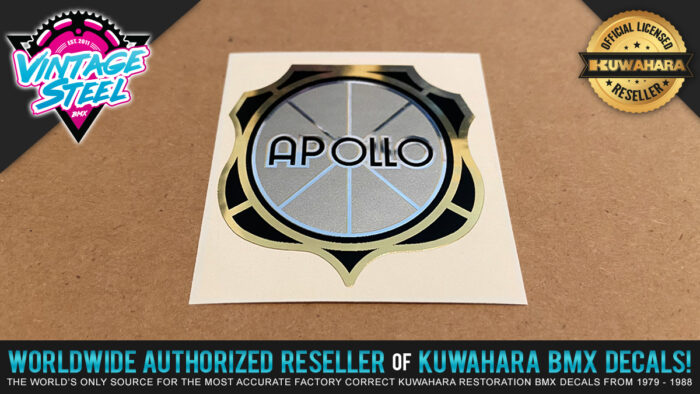 Apollo Bicycles Head Tube Badge Gold