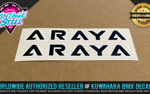 Factory Correct Araya Rim & Wheel BMX Decal Stickers