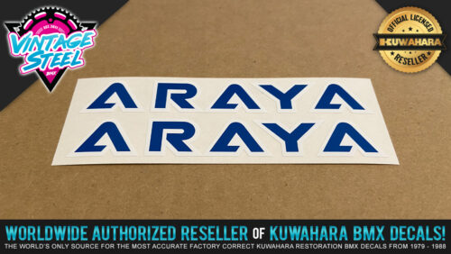 Factory Correct Araya Rim & Wheel BMX Decal Stickers