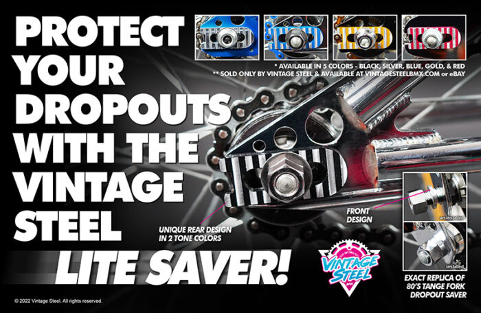 Vintage Steel LITE SAVER BMX Dropout Saver Protection Part